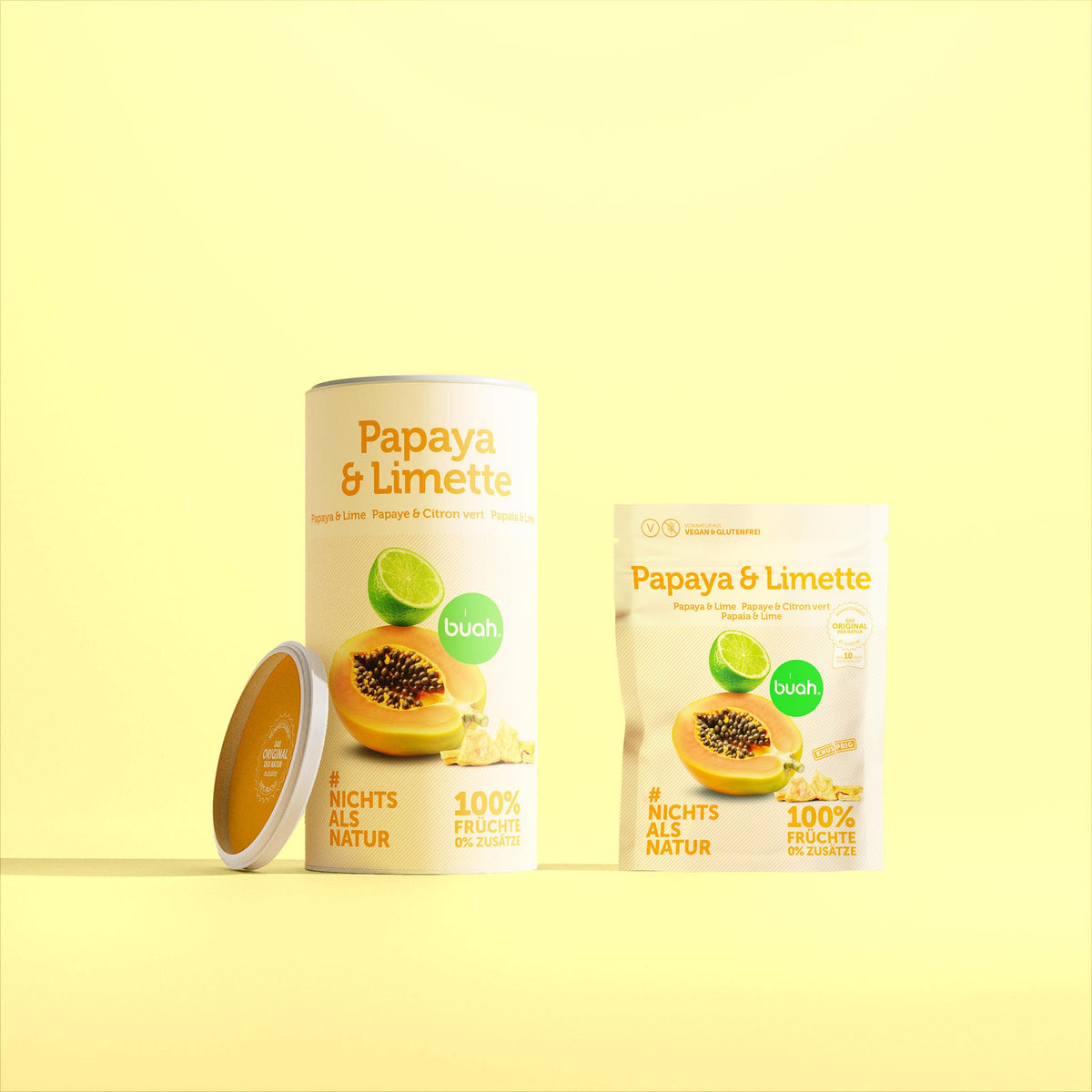Gefriergetrocknete Papaya & Limette