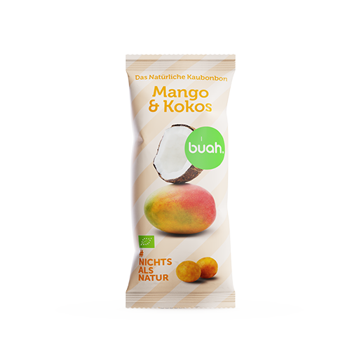 Produktbild Mango-Kokos Kaubonbon von buah